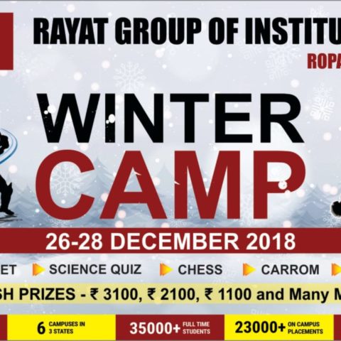 3 Day Winter Camp organised by Rayat Polytechnic College